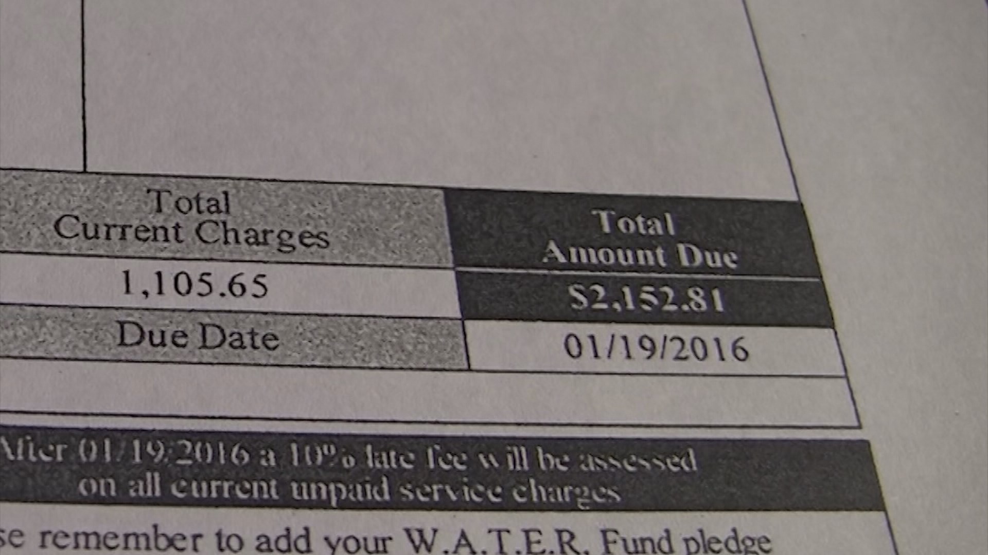 Viewers complain of unusually high water bills